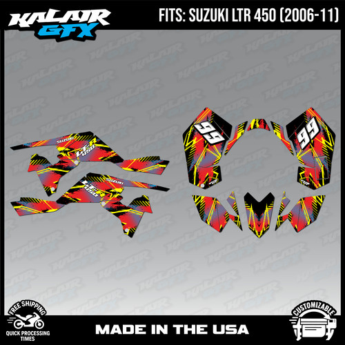 Graphics kit for suzuki atv - suzuki,