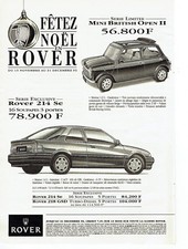 Publicité Advertising  078  1993   la Rover   Mini British Open II 214 Se
