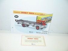 1 fiche + certif. DINKY TOYS