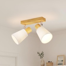 Plafonnier bois spots e14 - spots,