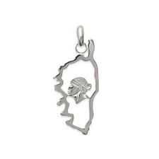 Pendentif CORSE En Argent