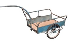 Ancienne Charrette À Bras À Main  Carriole Caricaine Remorque Vélo Ancien