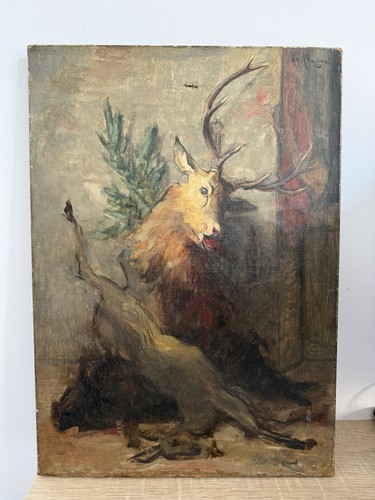 Tableau ancien huile - huile, sur