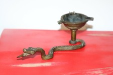 Cendrier serpent en métal 
