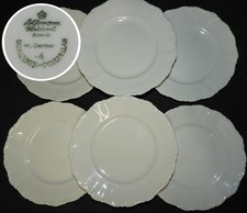 Seltmann Weiden Bavaria - Porcelaine allemande : x6 assiettes blanches (dessert)
