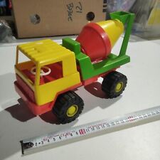 jouet ancien - CAMION toupie chantier en plastique 28 cm - CAVALLINO italy