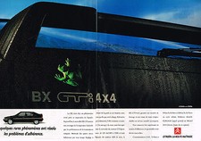 PUBLICITE ADVERTISING 045 1989  CITROEN  BX GTI  4x4  ( 2P)