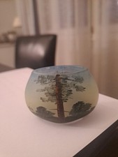 Rare ancien vase signé KOLEK   pour  la  grande  chartreuse  pub.