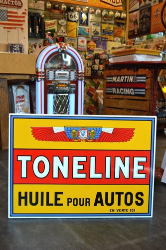 Plaque emaillee toneline huile - emaillee,