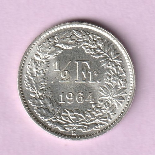 Franc argent suisse - 1/2,