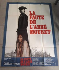 Affiche LA FAUTE DE L'ABBE MOURET Francis Huster GEORGES FRANJU 120x160cm