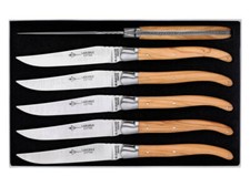 6885 - Coffret de 6 couteaux Laguiole Table G.DAVID Olivier 23 cm