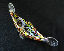 Ancienne Belle Petite Gondole en Verre de Murano Venice