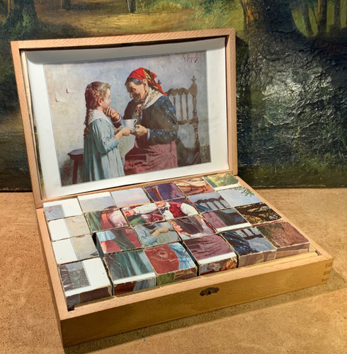 Ancienne boite jeu - jeu, cube