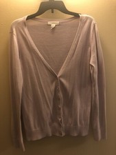 Purple Button Up Cardigan XXI brand Womens Size Medium