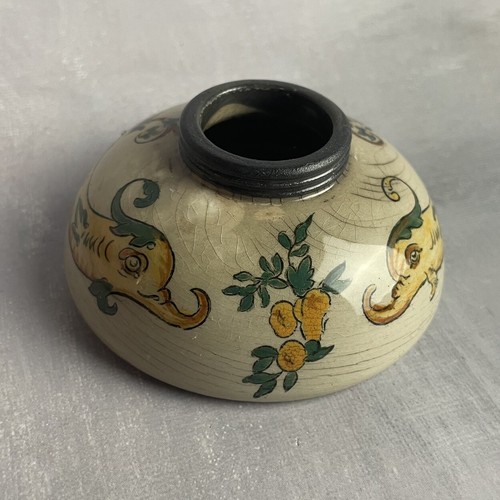 Gien rare ancien encrier - gien,