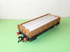 Playmobil 4104 traincar avec 4 4105 tubes
