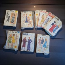 Patrons BURDA vintage – lot de 9 – robes femme & modèles variés – tailles multi