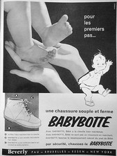 PUBLICITE BABYBOTTE CHAUSSURE SOUPLE ET FERME BÉBÉ A LA CHEVILLE BIEN MAINTENUE