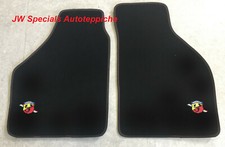 Tapis de Voiture Sol pour Fiat X 1/9 Abarth Clé Nubukband Velours Neuf 2teilig