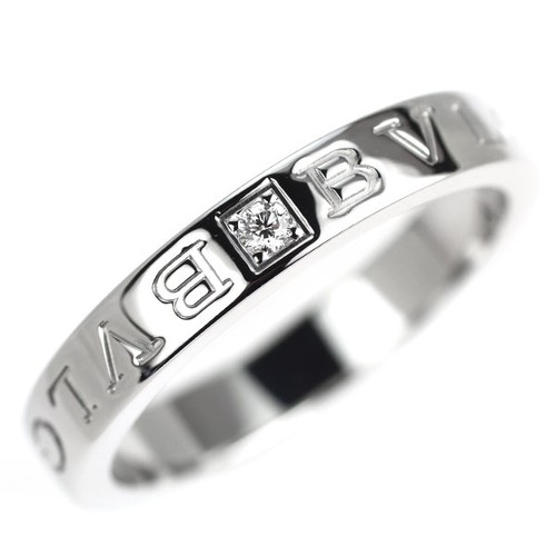 Bague diamant double logos