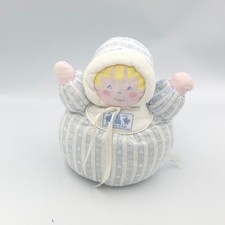 Doudou poupée chiffon rayé