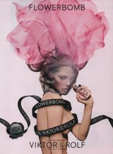 Publicité papier Parfum. Perfume ad. VIKTOR & ROLF FlowerBomb 2005 USA