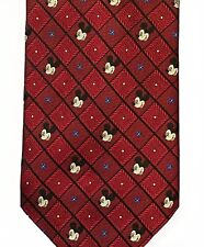 Cravate Mickey Mouse Unlimited Disney Silk Tie / Walt Disney Collector / Rouge