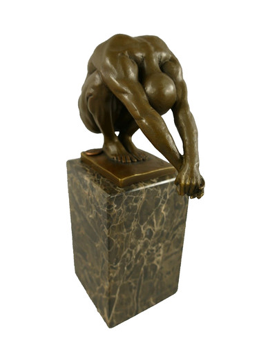 Sculpture nageur bronze sur - sculpture,