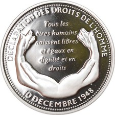 France, Médaille, Déclaration des Droits de l'Homme, Politics, Society, War