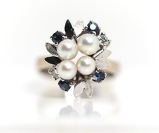 Femmes or Blanc Anneau Diamant