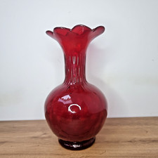 Magnifique Vase Rouge vintage