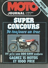 MOTO JOURNAL N°489 CHOPPERS 400 / 400 YAM XS CUSTOM / SUZ GN / 125 ASPES ENDURO