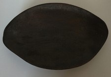 PLAT A OFFRANDES/ BOIS DUR/ XX SIECLE