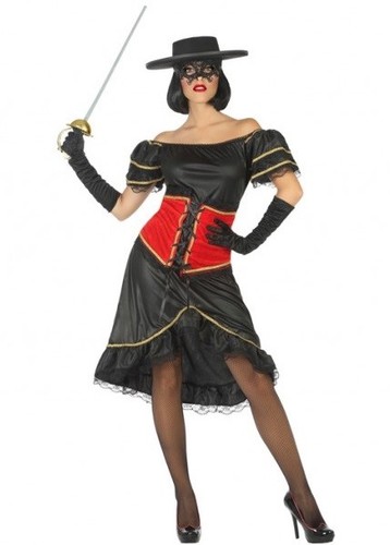 Déguisement femme zorro - déguisement, noir