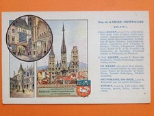 cpa Pub PASTILLE VALDA Illustration ROUEN Seine Maritime ARMOIRIE Grosse Horloge