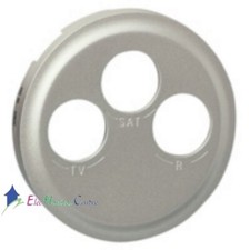 Enjoliveur pour prise TV/FM/SAT finition titane Céliane Legrand 068585