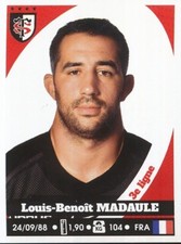 260 LOUIS-BENOIT MADAULE #  STADE TOULOUSAIN TOP 14 STICKER PANINI RUGBY 2018