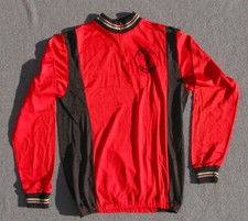 Maillot cycliste vintage des années 70 - C.S.A.D.N ST ETIENNE - Rouge et noir