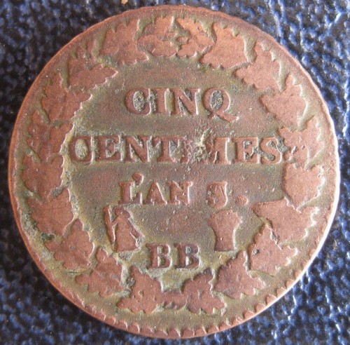 Cinq centimes dupré - an, 6/5