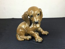 # Porcelaine ROSENTHAL  selb handgemals signée KÄRNER chien dog teckel