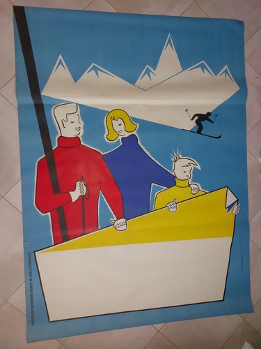 Affiche originale pliée - originale,