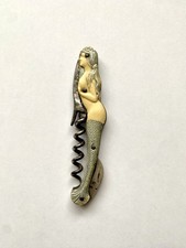 Tire Bouchon ancien Sirène Mermaid Corkscrew Allemand Fin 19em Siècle