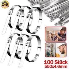 100x Serre-câbles acier