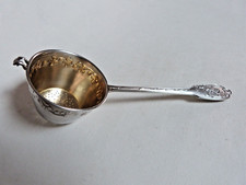 passe thé argent massif raare