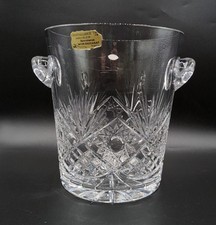 Grand seau à champagne en cristal taillé signé Klein Baccarat Design XXème