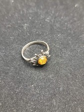 Bague en Argent 925 avec Ambre