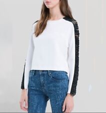 Sandro $275 White Black Fringe