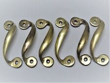 -6 POIGNEES BRONZE STYLE CONTEMPORAIN pour MEUBLE BUFFET ANNEES 60/70 déco XXe