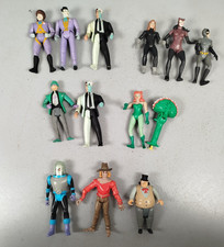 Lot 12 FIGURINES DC COMICS Kenner Batman Pingouin Catwoman Joker Jouet 90's F3